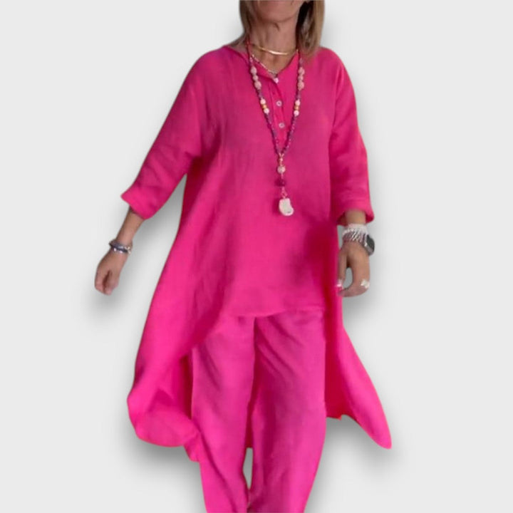 Carenza – Summer Two-Piece with Asymmetric Flair