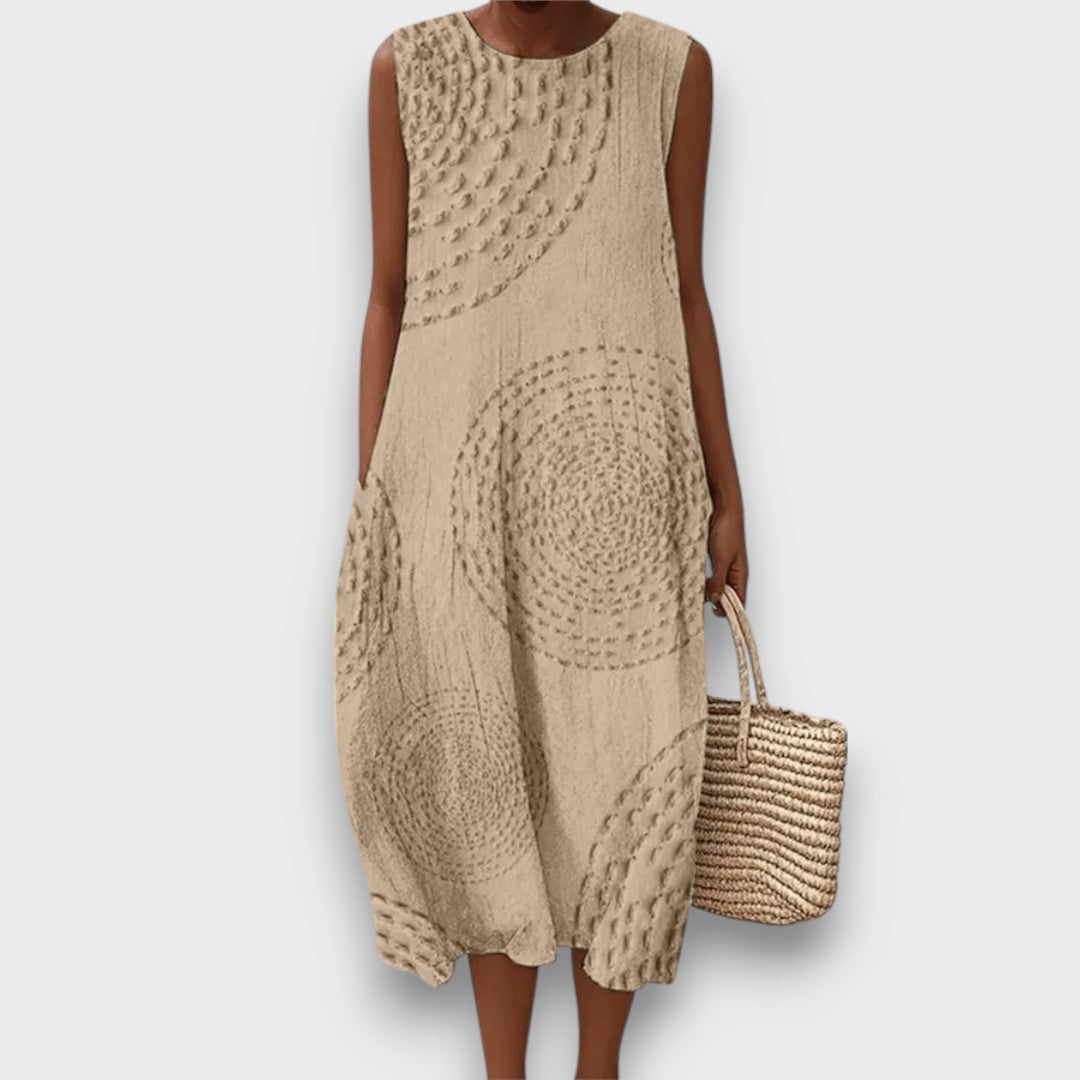 Talani – Sleeveless Summer Dress with Gentle Print