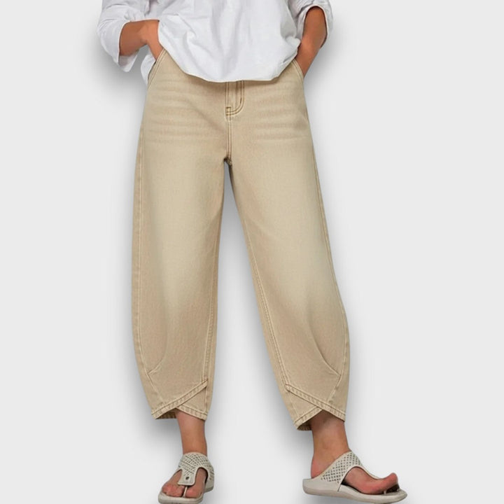 Lunara – Relaxed Cropped Denim Pants