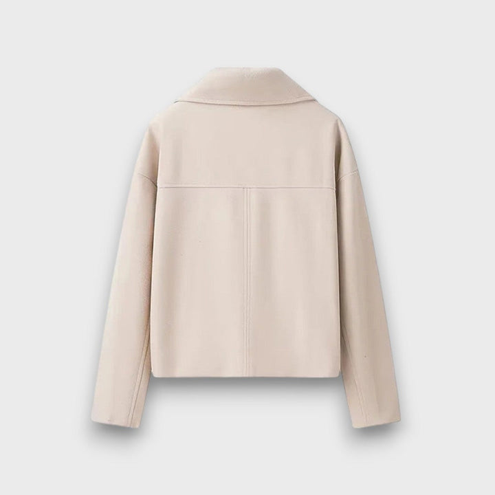 Pinalle – Short Coat with Lapel Collar