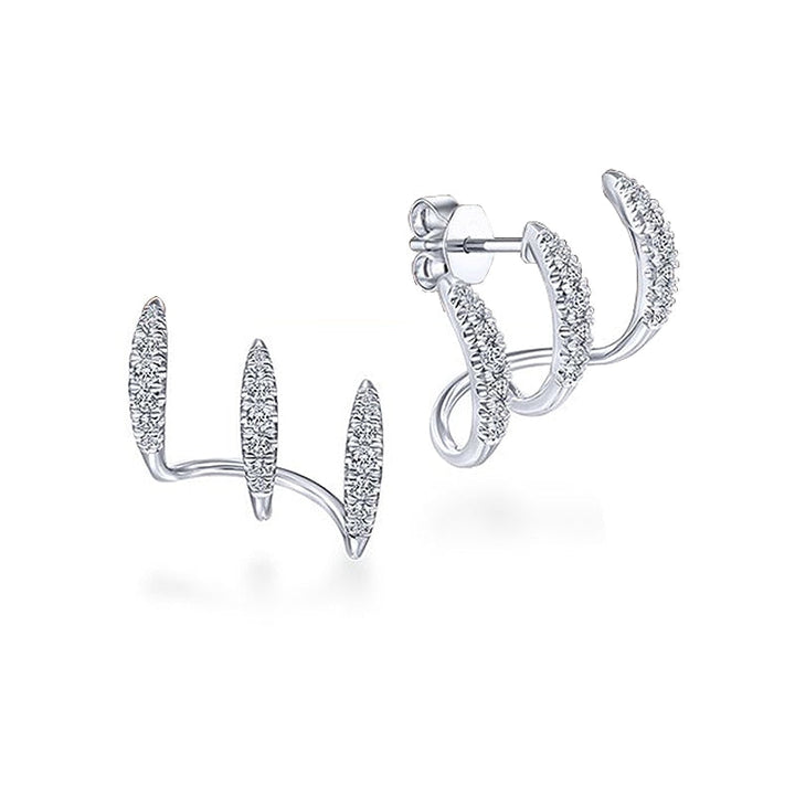 Arya – Sculpted Crystal Ear Climbers