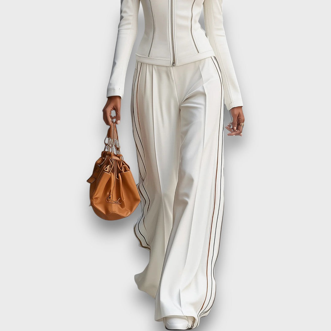 Elvienne – Color-Block Tailored Set