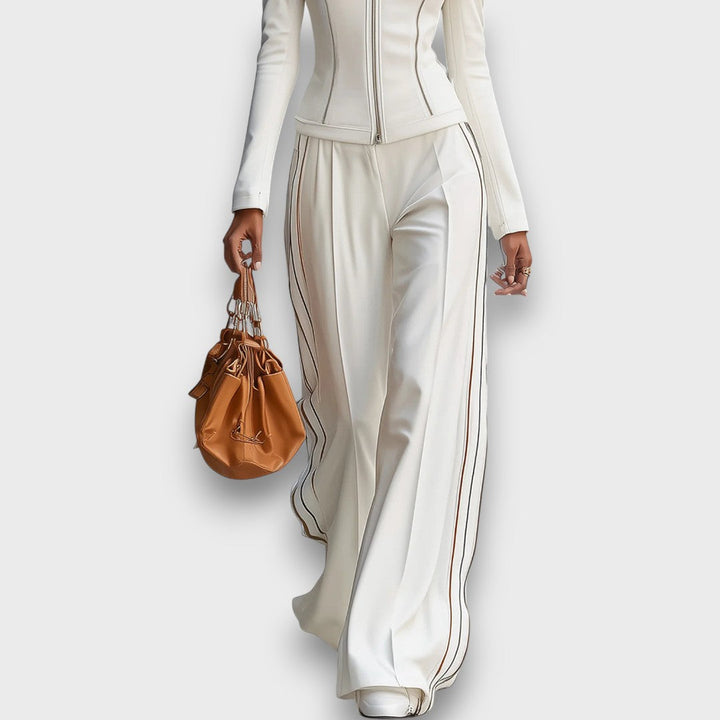 Elvienne – Color-Block Tailored Set