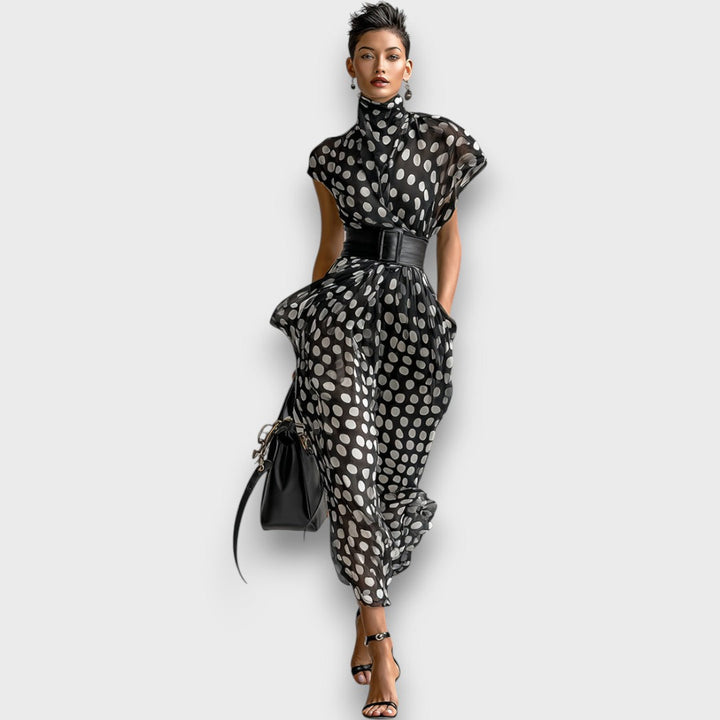 Selena – Maxi dress with polka dots