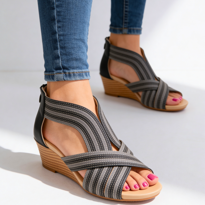Odette Wedge Sandals