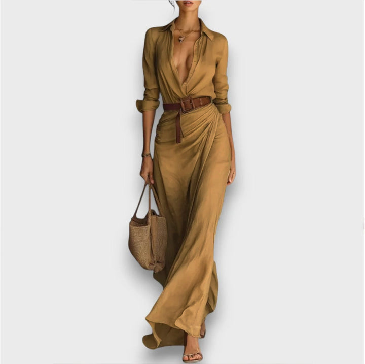 Hesara – Wrap Dress with Waist Belt