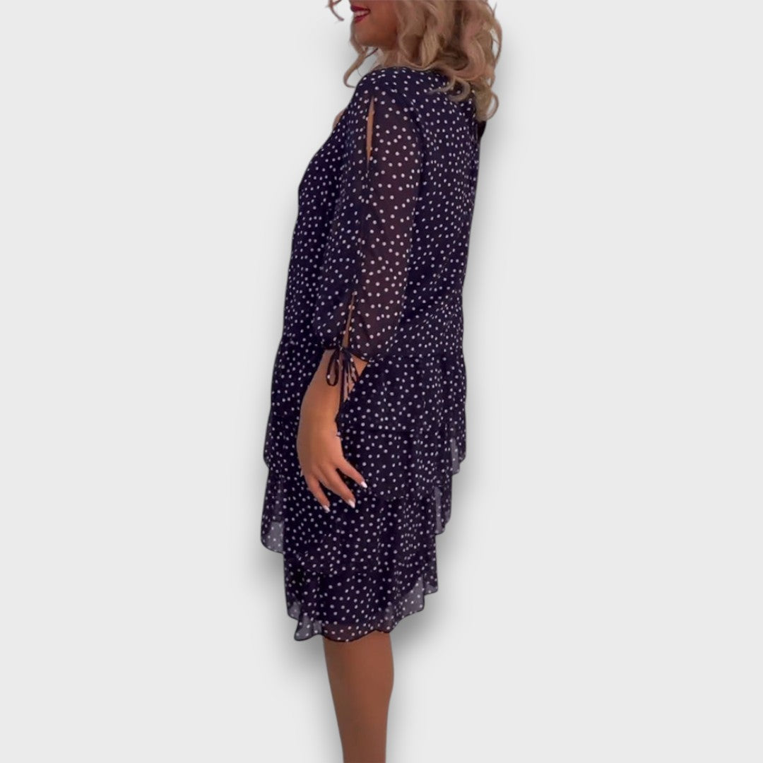 Namira – Polka Dot Ruffle Dress