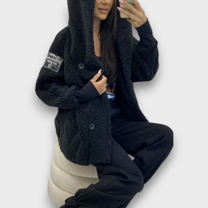 Melora – Plush Hooded Teddy Coat