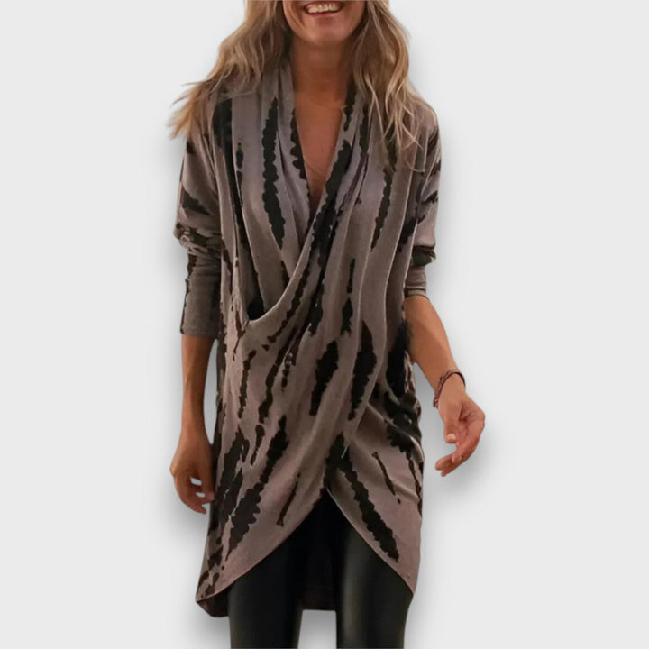 Stell – Draped V-Neck Tunic