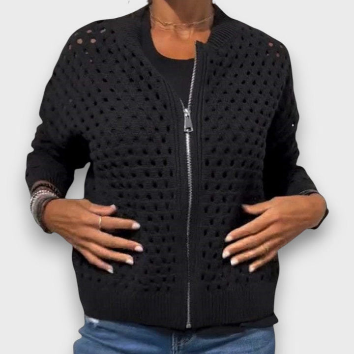 Elana – Textured Knit Cardigan