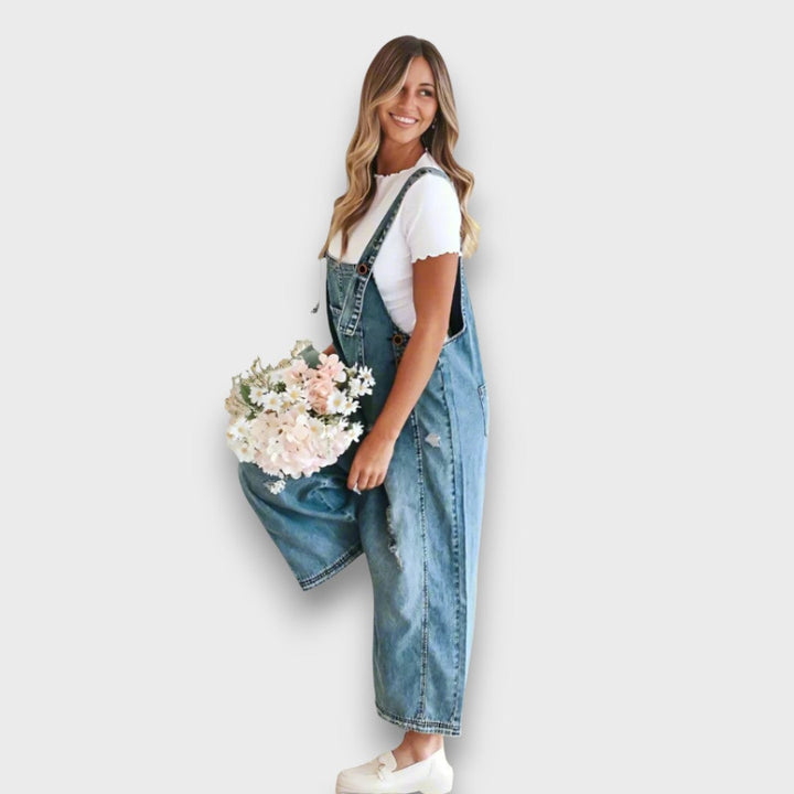 Carmita– Vintage Denim Jumpsuit