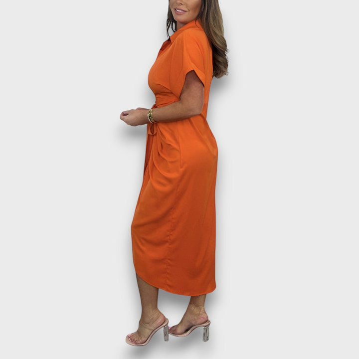 Milene – Elegant Pleated Dress