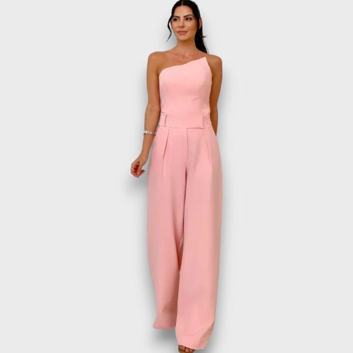 Kuma – Asymmetrical Jumpsuit in Quiet Balance