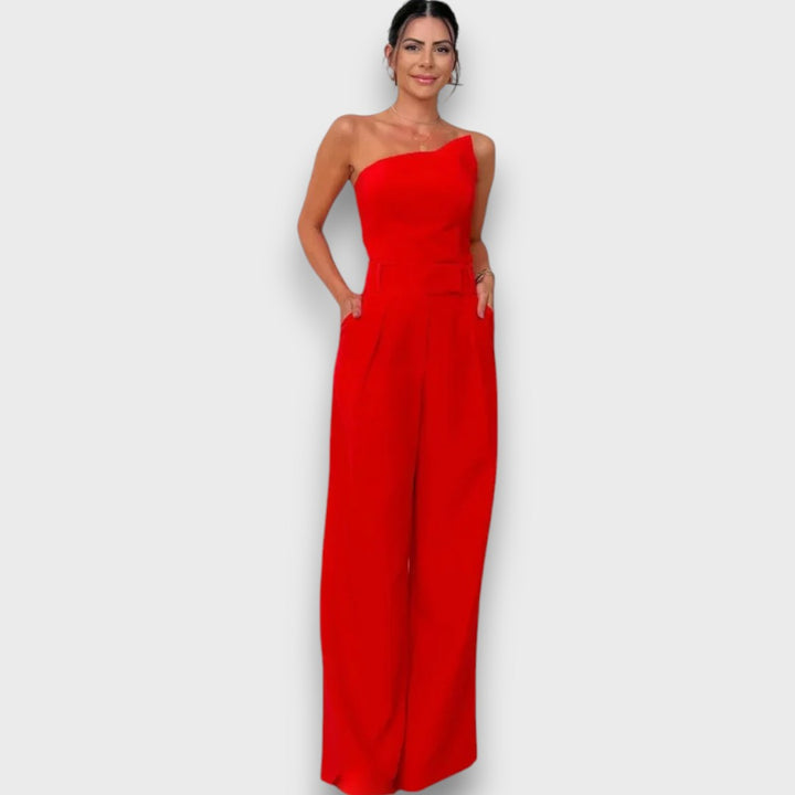 Kuma – Asymmetrical Jumpsuit in Quiet Balance