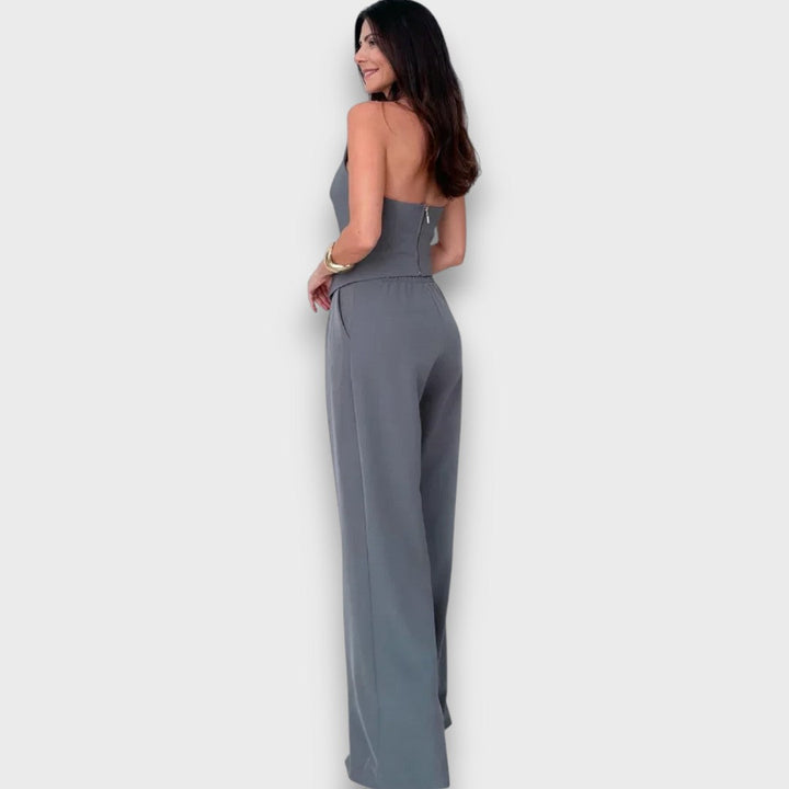 Kuma – Asymmetrical Jumpsuit in Quiet Balance