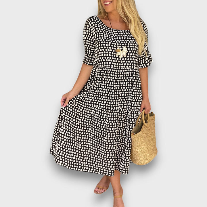 Vora – Polka Dot Midi Dress