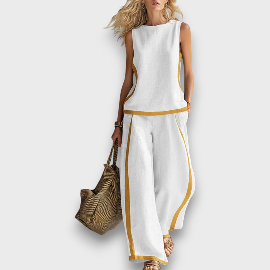 Aurene – Casual Linen Two-Piece Set
