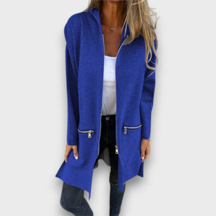 Junira – Long Cardigan with Zipper