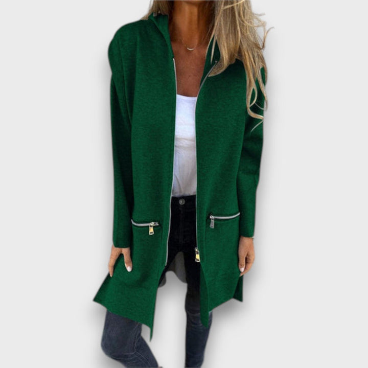 Junira – Long Cardigan with Zipper