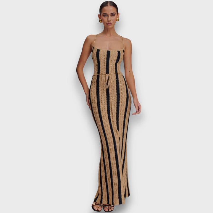 Serepha – Crocheted Maxi Dress with Waistband