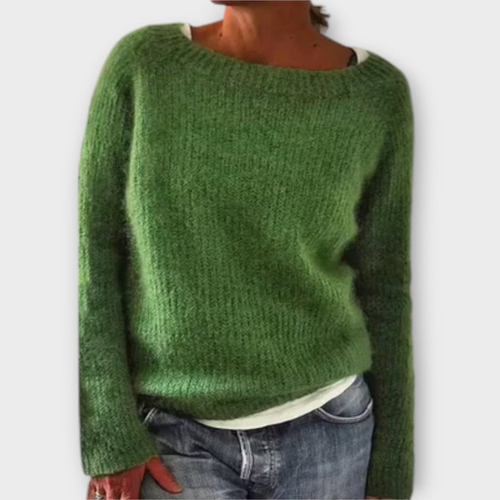 Roria – Solid Color Knit Sweater