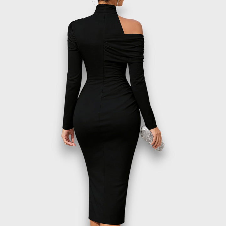 Ivarya – Asymmetric Draped Evening Dress