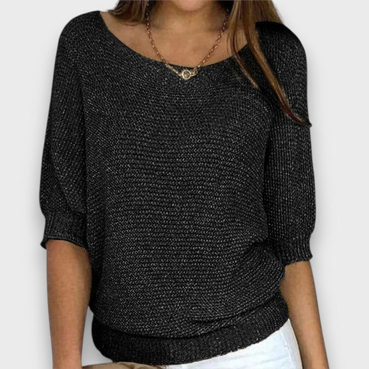 Merisa – Soft Knit Sweater with 3/4 Sleeves
