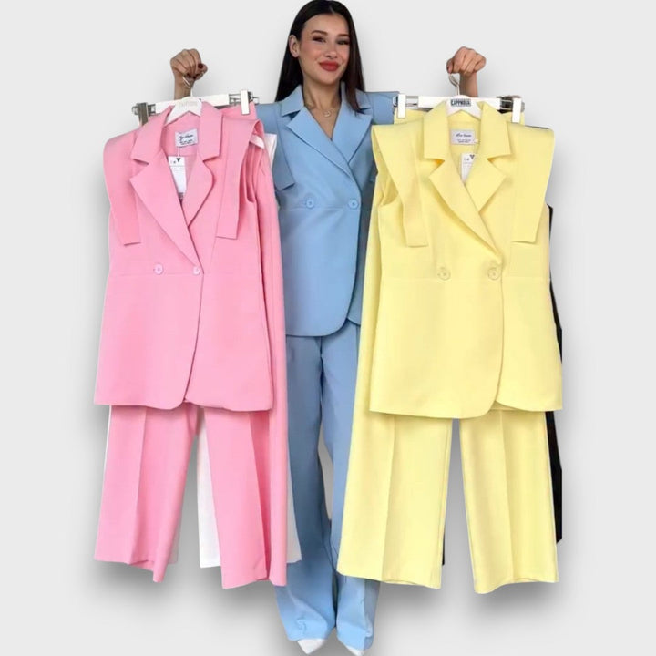 Olanda – Two-Piece Set with Oversized Blazer and Wide Pants