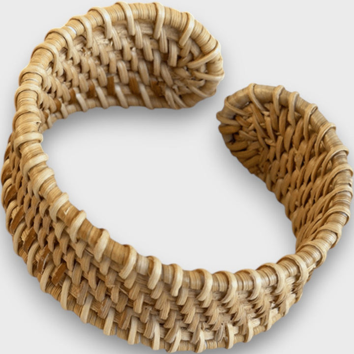 Noelia – Braided Rattan Bracelet