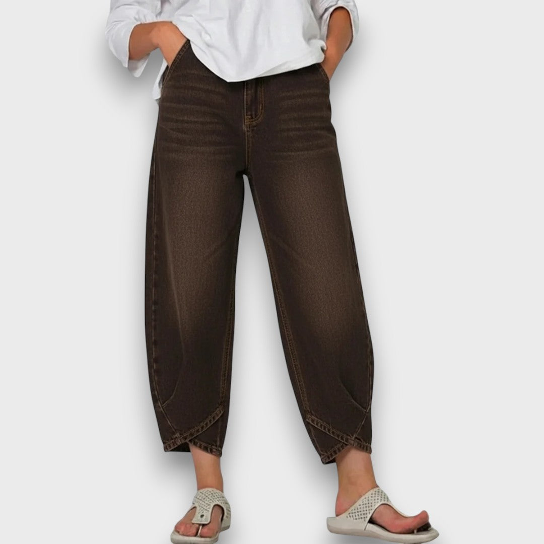 Lunara – Relaxed Cropped Denim Pants