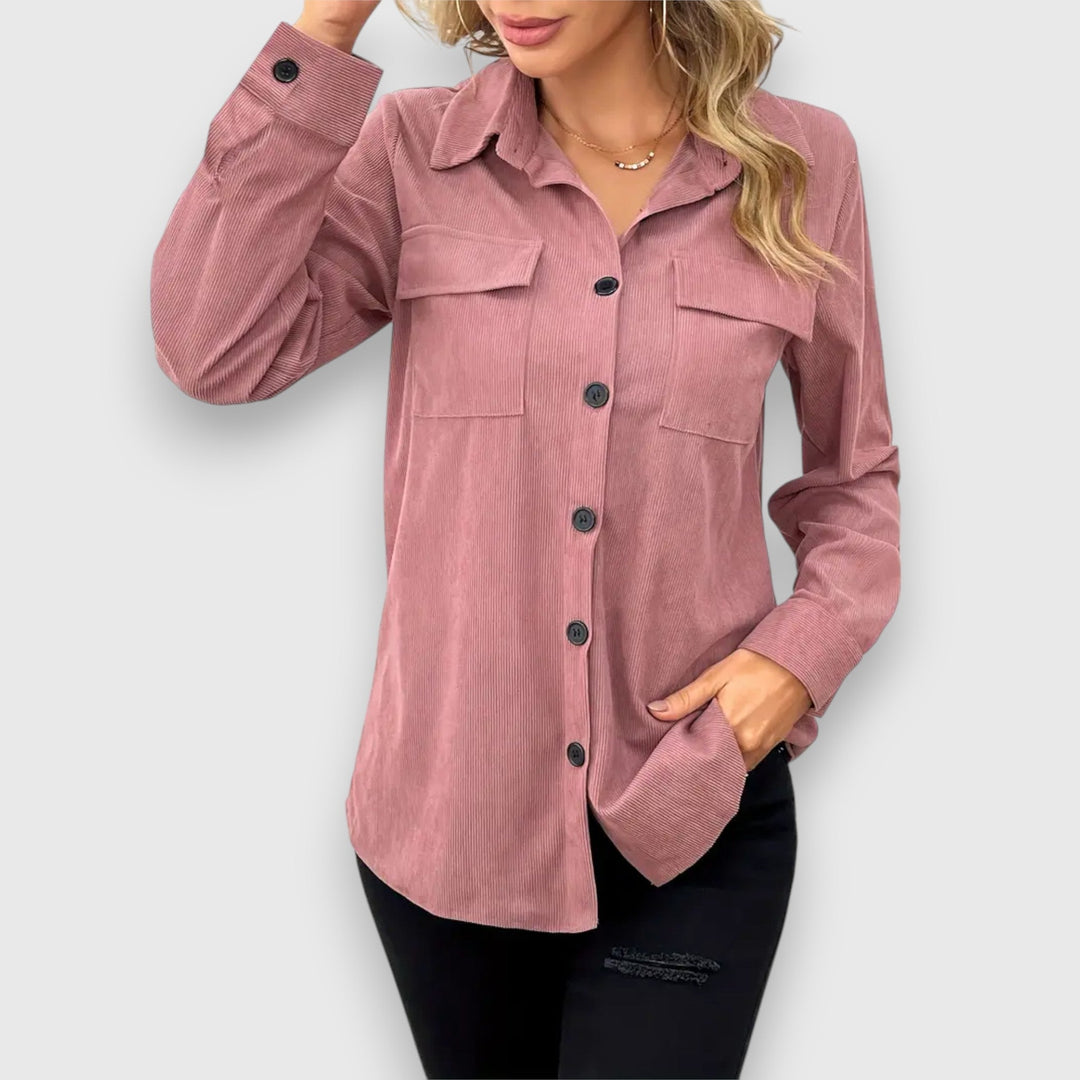 Solsna – Shirt Jacket in Cord Look