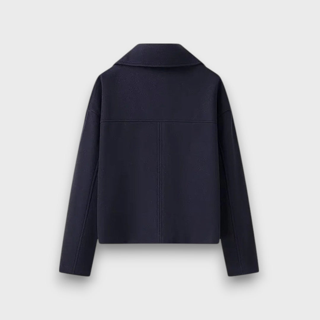 Pinalle – Short Coat with Lapel Collar