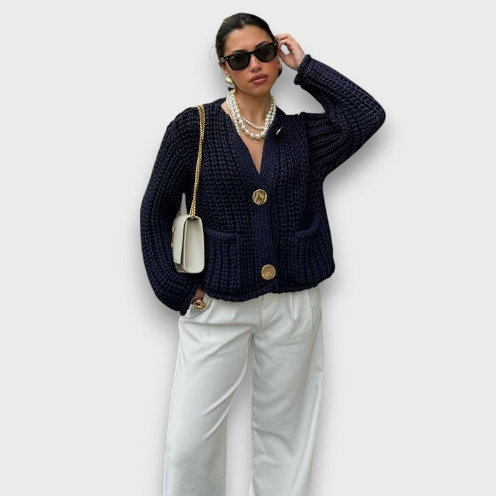 Moretta – Short Cardigan in Chunky Knit