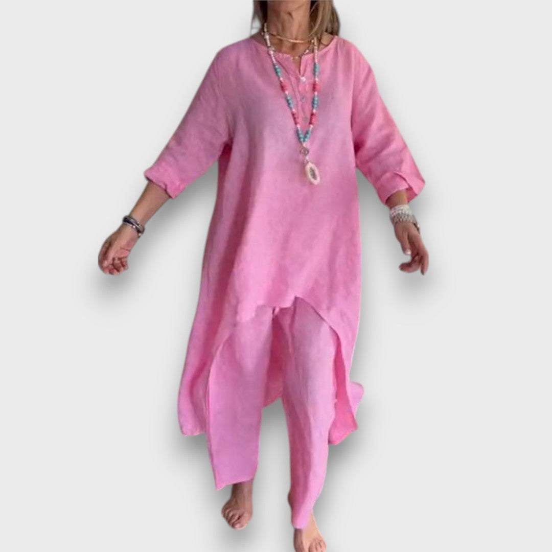 Carenza – Summer Two-Piece with Asymmetric Flair