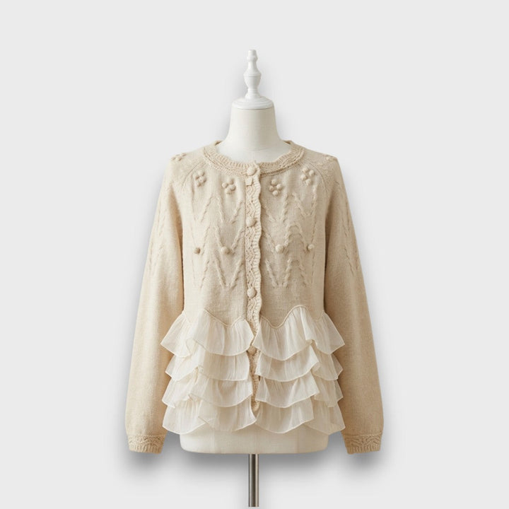 Natalia – Ruffled Knit Cardigan