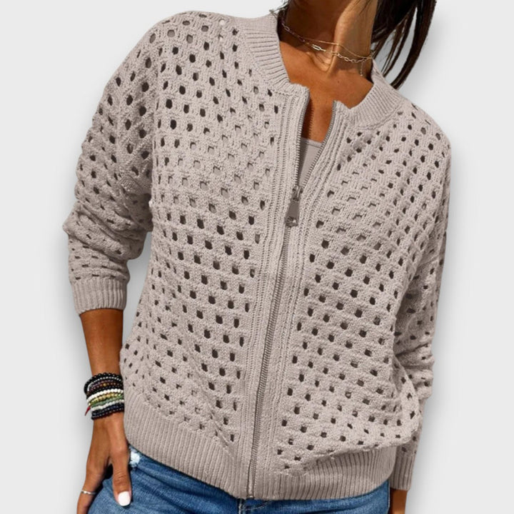 Elana – Textured Knit Cardigan