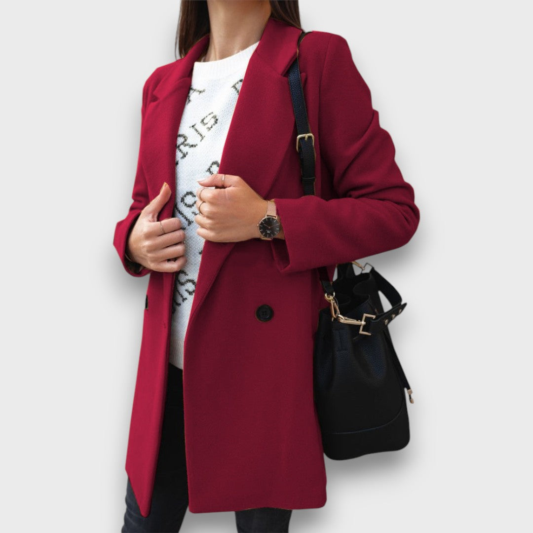 Teresa – Tailored Wool-Blend Coat