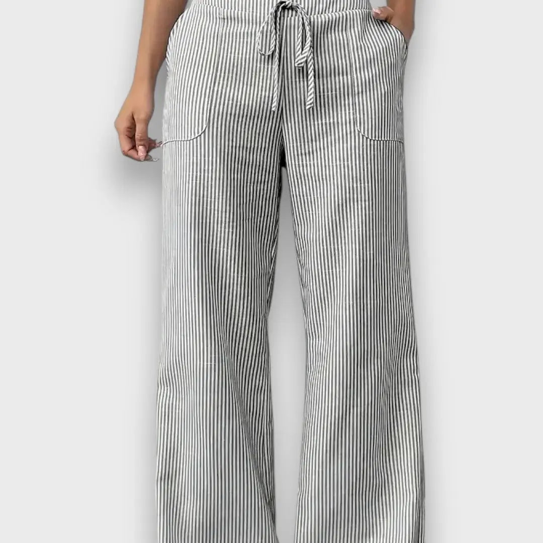 Karina – Trousers with Fine Stripes