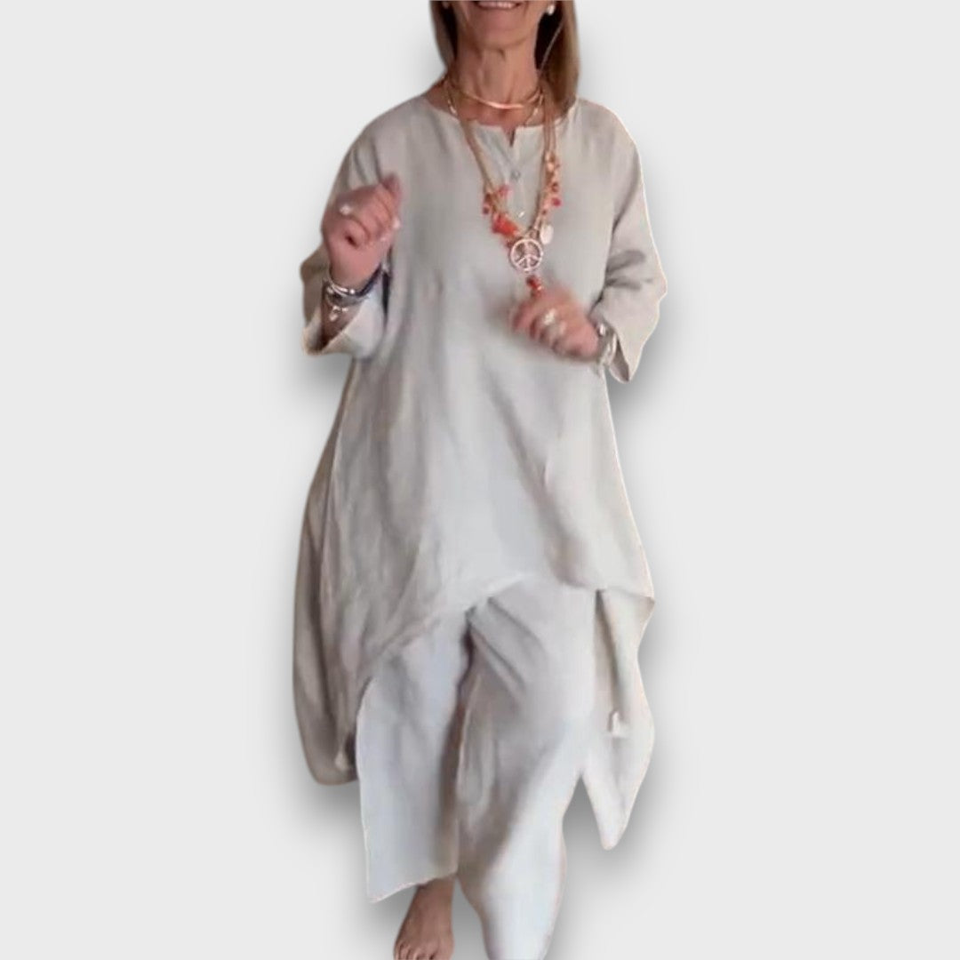 Carenza – Summer Two-Piece with Asymmetric Flair