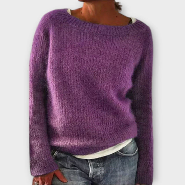Roria – Solid Color Knit Sweater