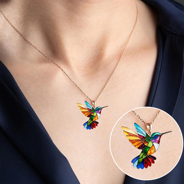 Lioran – Hummingbird Pendant Necklace with Joyful Spark