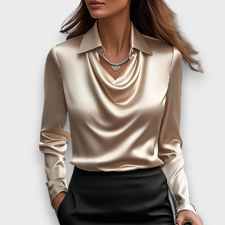 Melvine – Blouse with draping