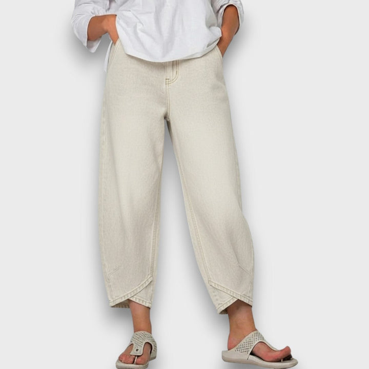 Lunara – Relaxed Cropped Denim Pants