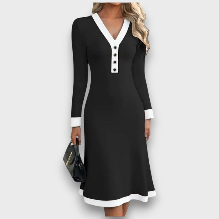 Kaylin – Long-Sleeve Midi Dress