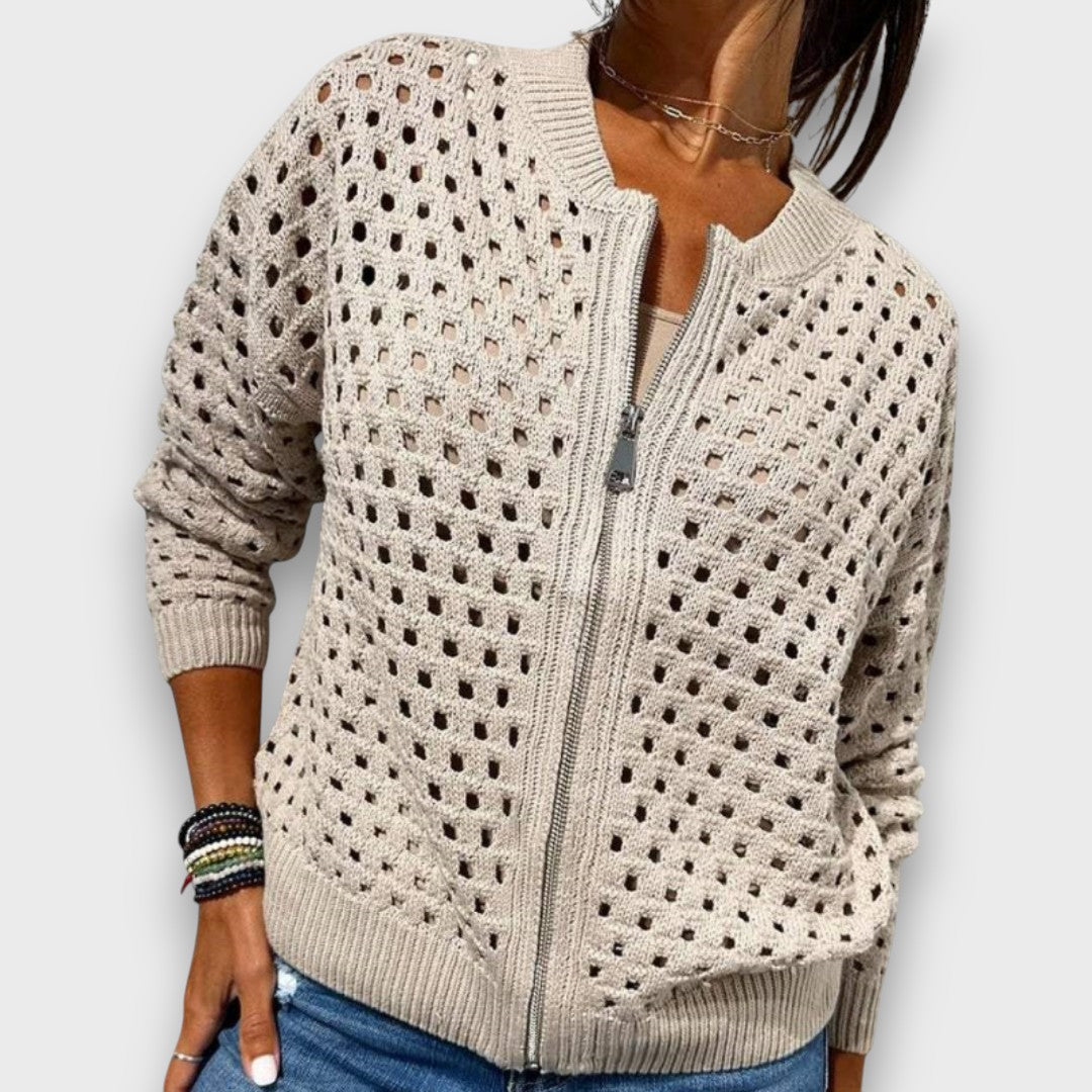 Elana – Textured Knit Cardigan