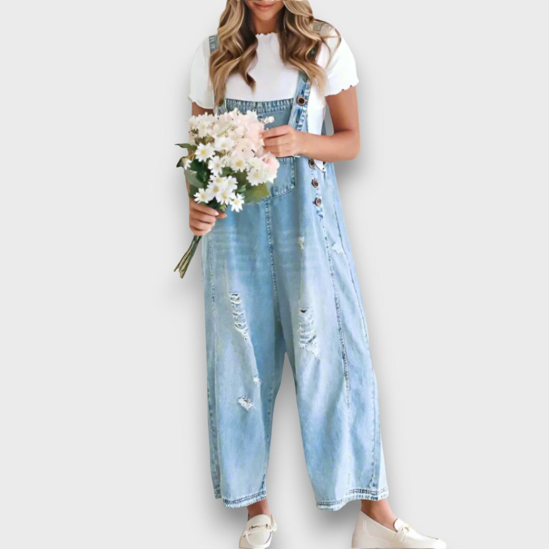 Carmita– Vintage Denim Jumpsuit