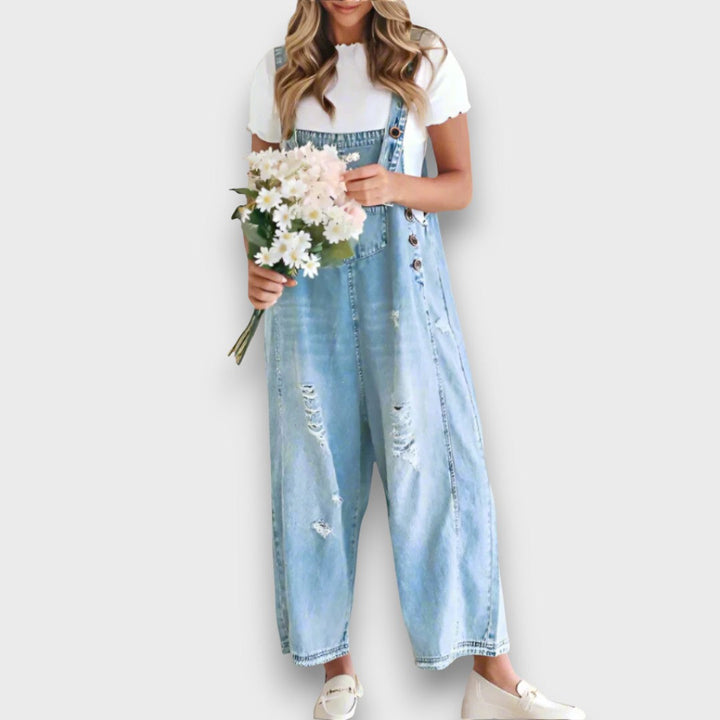 Carmita– Vintage Denim Jumpsuit