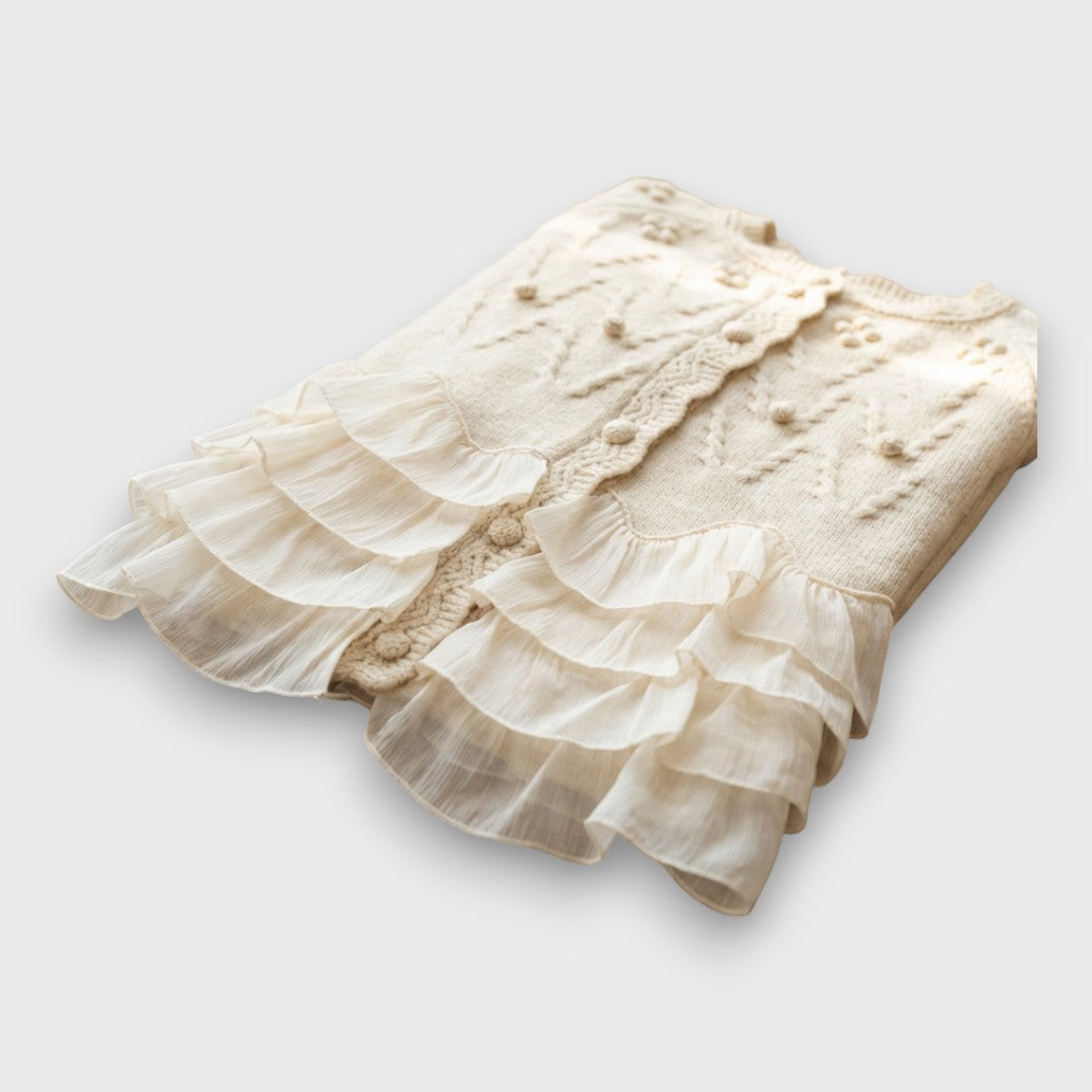 Natalia – Ruffled Knit Cardigan