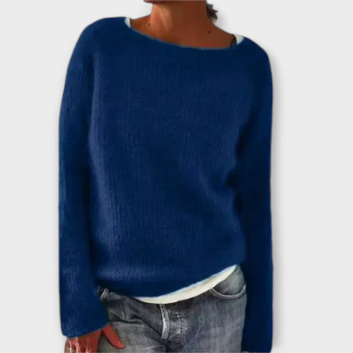 Roria – Solid Color Knit Sweater