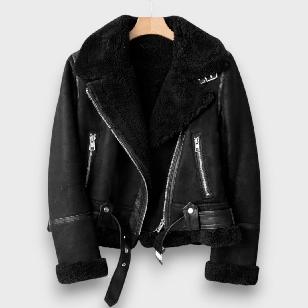 Aurora – Shearling Aviator Jacket